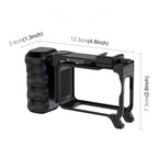 For DJI Osmo Action 6 PULUZ Street Photography Handle Ergonomic Hand Grip Cage Frame with Cold Shoe, Street Photography Handle