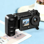 For DJI Osmo Action 6 PULUZ Street Photography Handle Ergonomic Hand Grip Cage Frame with Cold Shoe, Street Photography Handle