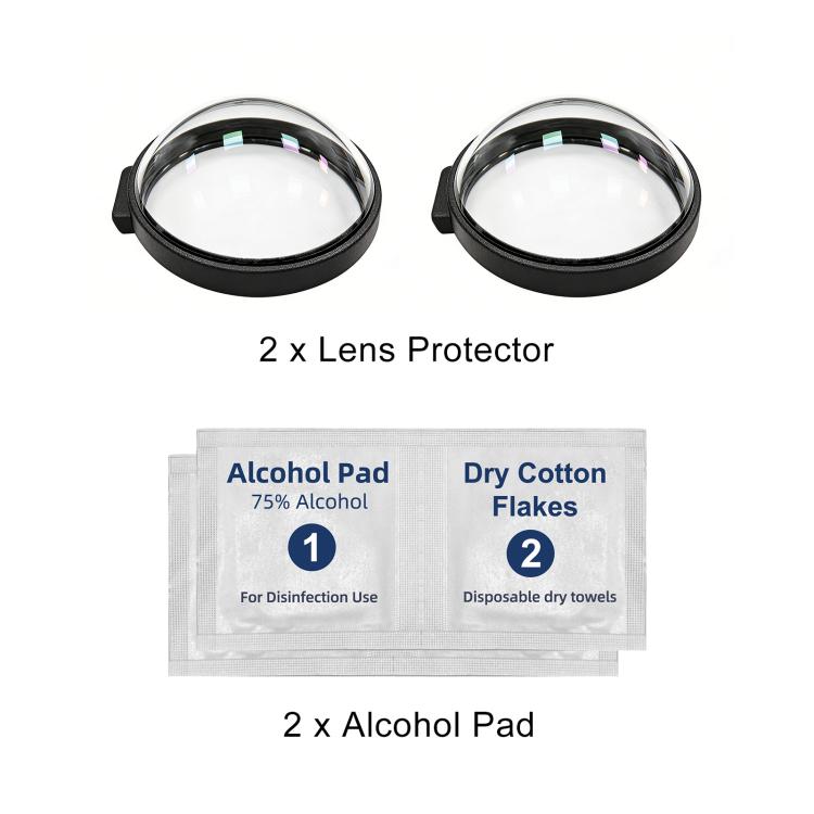 For GoPro MAX2 PULUZ Optical Tempered Glass Lens Guard Protective Cover, Glass Lens Guard