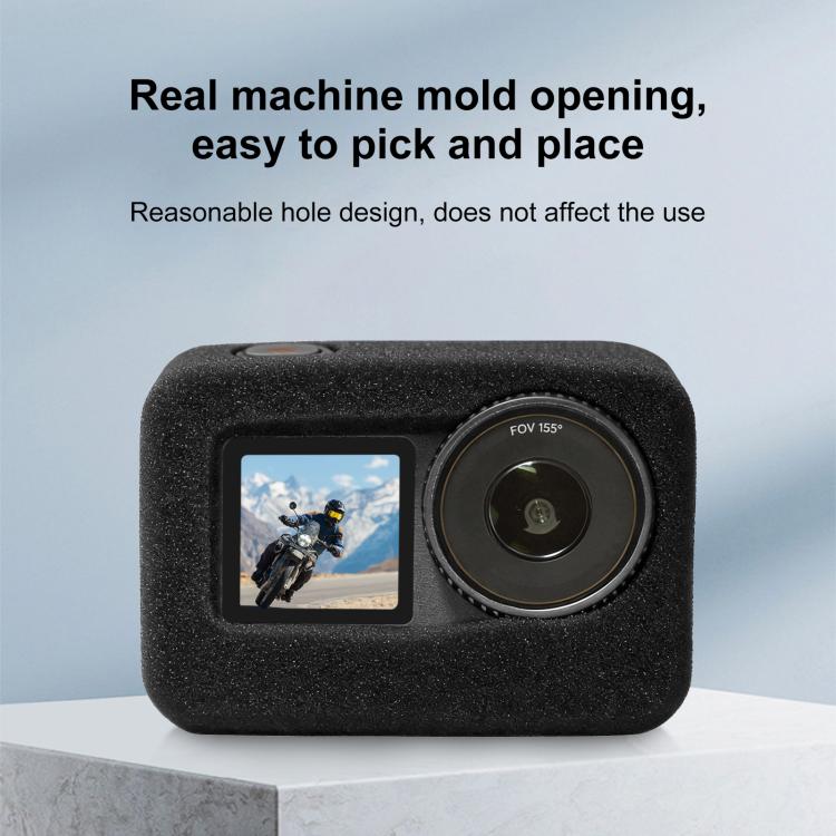 For DJI Osmo Action 6 PULUZ High Density Foam Windshield, For DJI Osmo Action 6