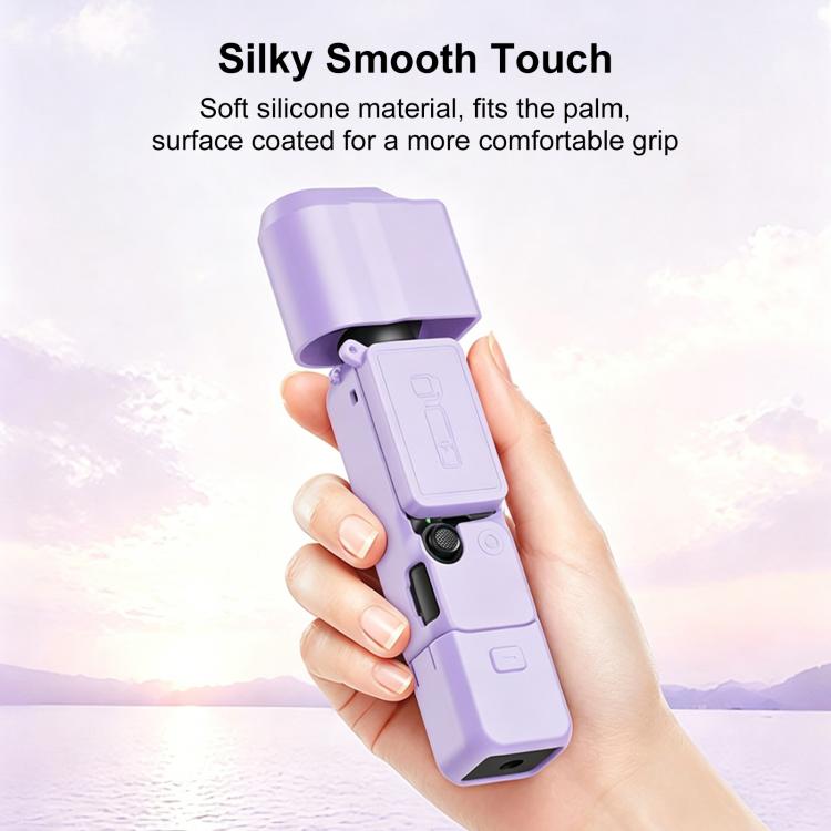 For DJI OSMO Pocket 4 4 in 1 Body Lens Handle Screen Silicone TPU Cover – Lanyard, TPU