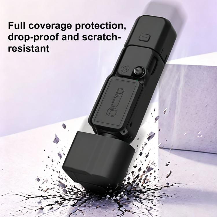 For DJI OSMO Pocket 4 4 in 1 Body Lens Handle Screen Silicone TPU Cover – Lanyard, TPU