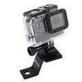 PULUZ Aluminum Alloy Motorcycle Fixed Holder Mount with Tripod Adapter & Screw for GoPro, Insta360, DJI and Other Action Cameras, Fixed Mount 2 (Black), Fixed Mount 2 (Silver), Fixed Mount 2 (Red), Fixed Mount 2 (Blue), Fixed Mount 2 (Gold) Fixed Mount 2 (Black) Black