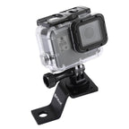 PULUZ Aluminum Alloy Motorcycle Fixed Holder Mount with Tripod Adapter & Screw for GoPro, Insta360, DJI and Other Action Cameras, Fixed Mount 2 (Black), Fixed Mount 2 (Silver), Fixed Mount 2 (Red), Fixed Mount 2 (Blue), Fixed Mount 2 (Gold) Fixed Mount 2 (Black) Black