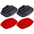 PULUZ 2 Flat Surface Mounts + 2 Adhesive Mount Stickers for PULUZ Action Sports Cameras Jaws Flex Clamp Mount for GoPro, Insta360, DJI and Other Action Cameras, Stickers Package B Stickers Package B