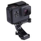 PULUZ Black Vertical Surface J-Hook Buckle Mount for PULUZ Action Sports Cameras Jaws Flex Clamp Mount for GoPro, Insta360, DJI and Other Action Cameras, J-Hook Mount