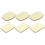 3 Flat Adhesive Pad Stickers + 3 Curved Adhesive Pad Stickers for GoPro, Insta360, DJI and Other Action Cameras, 3M Stickers – Durable Build, Easy to Use