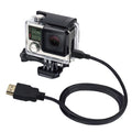 PULUZ Video 19 Pin HDMI to Micro HDMI Cable for GoPro Hero11 Black / HERO10 Black / HERO9 Black /8 Black /7 /6 /5 /4 /3+ /3, Sony, LG, Panasonic, Canon, Nikon, Smartphones and Cameras, Length: 1.5m, HDMI Cable for Gopro HDMI Cable for Gopro