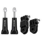 PULUZ Adjustable 3-Way Pivot Arm with 2 Long Screws for PULUZ Action Sports Cameras Jaws Flex Clamp Mount for GoPro, Insta360, DJI and Other Action Cameras, 3-Way Pivot Arm + 2 Long Screws 3-Way Pivot Arm + 2 Long Screws