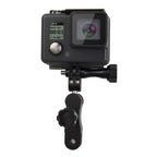 PULUZ CNC Aluminum Ball Joint Mount with 2 Long Screws for GoPro, Insta360, DJI and Other Action Cameras, CN Stock
