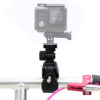 PULUZ Motorcycle Bicycle Handlebar Holder with Tripod Mount & Screw for GoPro, Insta360, DJI and Other Action Cameras, Lengthened Mount Lengthened Mount