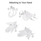 PULUZ 3 in 1 Hand Wrist Arm Leg Straps 360-degree Rotation Mount for GoPro, Insta360, DJI and Other Action Cameras, Arm Leg Strap