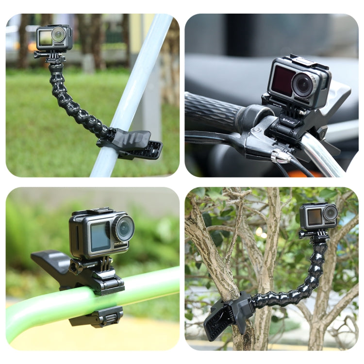 Action Sports Cameras Jaws Flex Clamp Mount for GoPro, Insta360, DJI and Other Action Cameras, Jaws Mount – Durable Build, Easy to Use