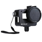 PULUZ Housing Shell CNC Aluminum Alloy Protective Cage with Insurance Frame & 52mm UV Lens for GoPro HERO(2018) /7 Black /6 /5, For HERO6 /5 Pull Frame, For HERO5 Pull Frame