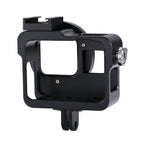 Housing Shell CNC Aluminum Alloy Protective Cage with 52mm UV Lens for GoPro HERO(2018) /7 Black /6 /5 – Lanyard, Aluminum Alloy, For HERO6 /5 No Frame, For HERO5/6 No Frame