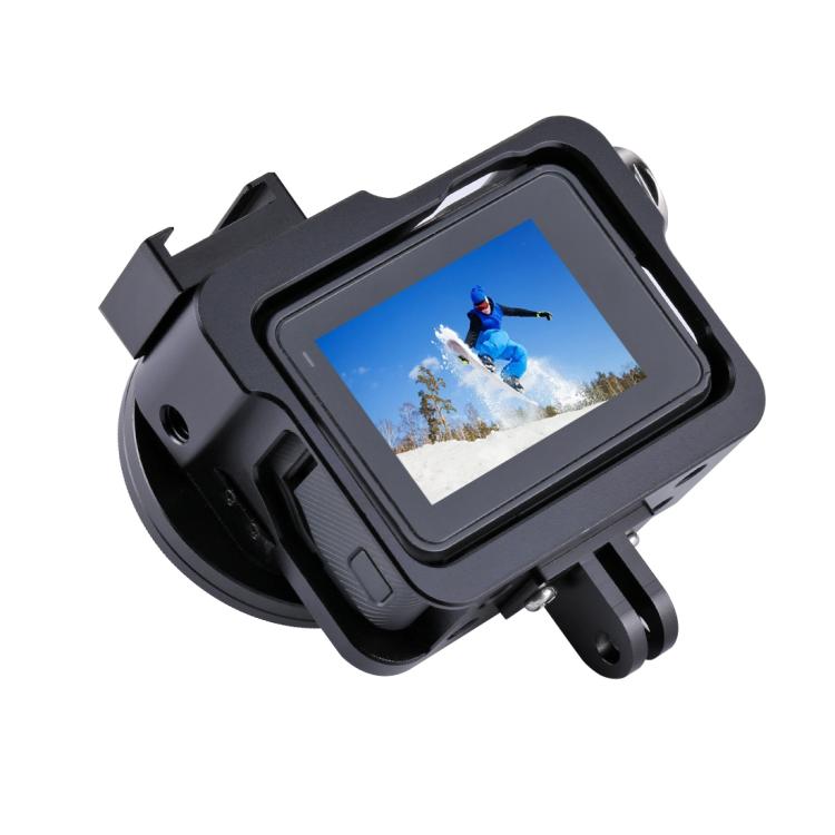 Housing Shell CNC Aluminum Alloy Protective Cage with 52mm UV Lens for GoPro HERO(2018) /7 Black /6 /5 – Lanyard, Aluminum Alloy, For HERO6 /5 No Frame, For HERO5/6 No Frame