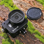 Housing Shell CNC Aluminum Alloy Protective Cage with 52mm UV Lens for GoPro HERO(2018) /7 Black /6 /5 – Lanyard, Aluminum Alloy, For HERO6 /5 No Frame, For HERO5/6 No Frame
