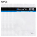10 PCS PULUZ 25.8cm x 18cm Hang Hole Clear Front White Pearl Jewelry Zip Lock Packaging Bag (Size: L), Size: L Size: L