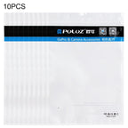 10 PCS PULUZ 25.8cm x 18cm Hang Hole Clear Front White Pearl Jewelry Zip Lock Packaging Bag (Size: L), Size: L Size: L