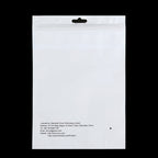 10 PCS PULUZ 25.8cm x 18cm Hang Hole Clear Front White Pearl Jewelry Zip Lock Packaging Bag (Size: L), Size: L