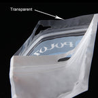 10 PCS PULUZ 25.8cm x 18cm Hang Hole Clear Front White Pearl Jewelry Zip Lock Packaging Bag (Size: L), Size: L