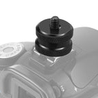 PULUZ Reinforced Hot Shoe 1/4 inch Screw Adapter with Double Nut for DSLR Cameras, GoPro HERO10 Black / HERO9 Black / HERO8 Black / HERO7 /6 /5 /5 Session /4 Session /4 /3+ /3 /2 /1, Xiaoyi and Other Action Cameras, Double Nut Double Nut