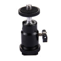 PULUZ Cold Shoe Tripod Head 1/4 inch Tripod Screw Head with Lock, Hot Shoe Tripod Head Hot Shoe Tripod Head