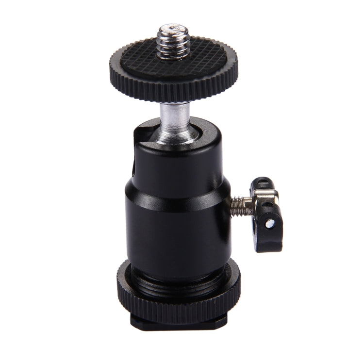 PULUZ Cold Shoe Tripod Head 1/4 inch Tripod Screw Head with Lock, Hot Shoe Tripod Head Hot Shoe Tripod Head