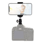 PULUZ 1/4 inch Hot Shoe Tripod Head + Tripod Stand Clamp for iPhone, Samsung, Huawei, HTC, 5.5cm - 8cm Width Smartphones, Tripod Head + Stand Clamp