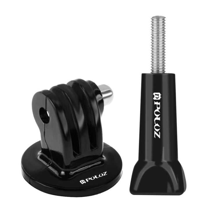 PULUZ Camera Tripod Mount Adapter with Long Screw for GoPro, Insta360, DJI and Other Action Cameras, Tripod Adapter + Screw Tripod Adapter + Screw