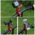 PULUZ 360 Degree Rotation Bike Aluminum Handlebar Adapter Mount with Screw for GoPro, Insta360, DJI and Other Action Cameras, China Stock (Red), China Stock (Blue), Handlebar Adapter Mount 1