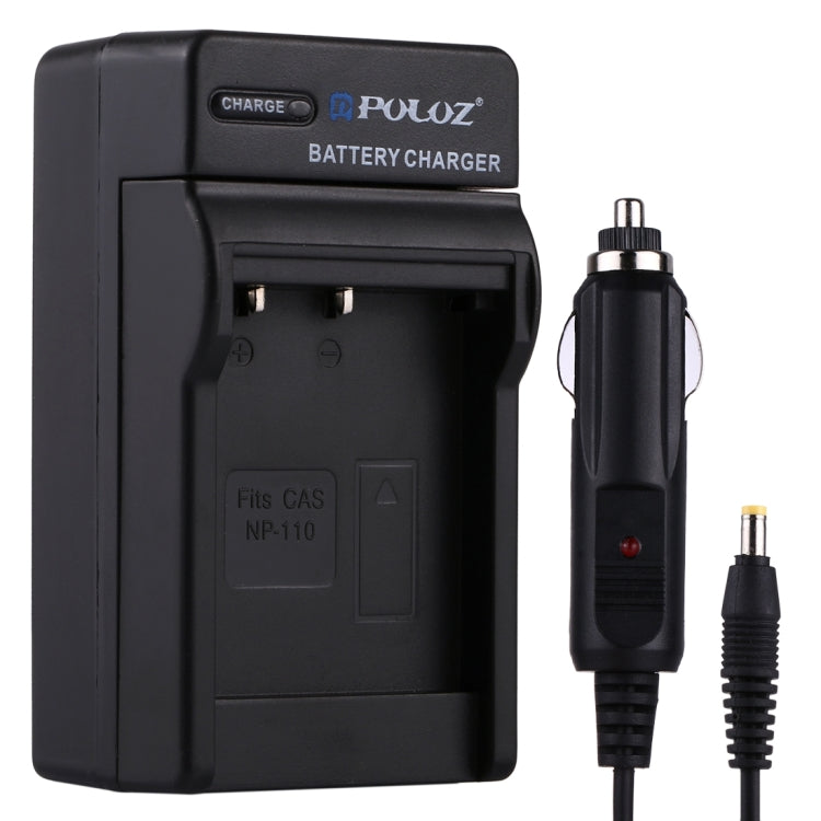 PULUZ Digital Camera Battery Car Charger for Casio NP-110 Battery, NP-110 Car Charger NP-110 Car Charger