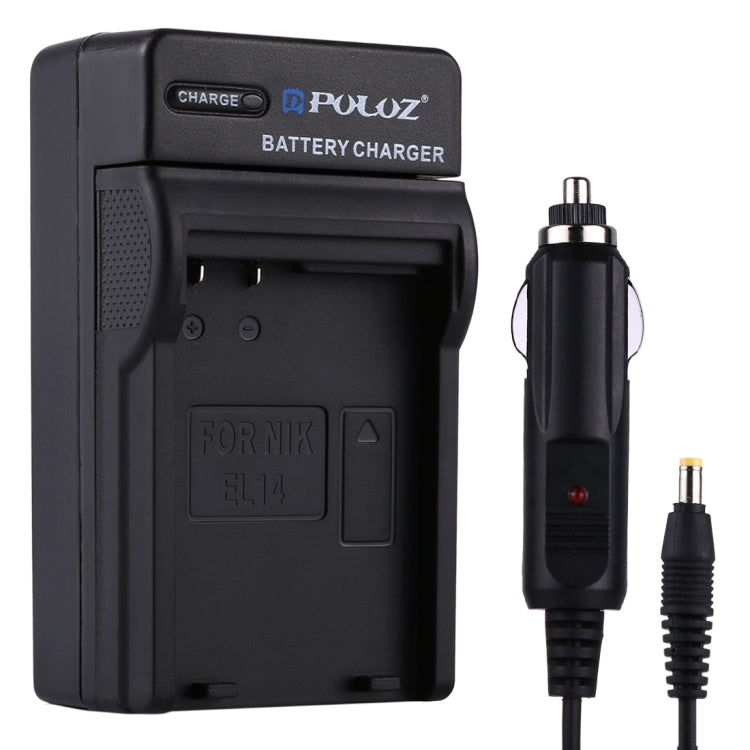 PULUZ Digital Camera Battery Car Charger for Nikon EN-EL14 Battery, EN-EL14 Car Charger EN-EL14 Car Charger