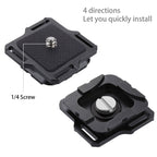 PULUZ Capture Camera Clip Aluminum Alloy Quick Release Clip with Plate, Capture Clip