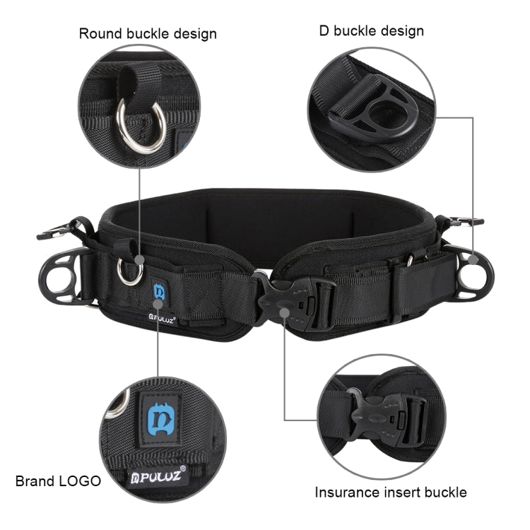 PULUZ Multi-functional Bundle Waistband Strap Belt with Hook for SLR / DSLR Cameras, Waistband Strap
