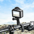 PULUZ 360 Degree Rotation Bike Aluminum Handlebar Adapter Mount with Screw for GoPro, Insta360, DJI and Other Action Cameras, Handlebar Adapter Mount 2 Handlebar Adapter Mount 2