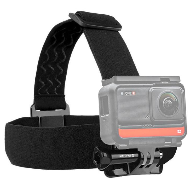 PULUZ Elastic Mount Belt Adjustable Head Strap for GoPro, Insta360 ONE R, DJI Osmo Action and Other Action Cameras, Head Strap Head Strap PU24