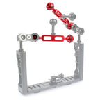 PULUZ 5.1 inch 13cm Aluminum Alloy Dual Balls Arm, Ball Diameter: 25mm, 5.1 inch (Black), 5.1 inch (Red)