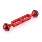 PULUZ 5.1 inch 13cm Aluminum Alloy Dual Balls Arm, Ball Diameter: 25mm, 5.1 inch (Black), 5.1 inch (Red) 5.1 inch (Red) Red