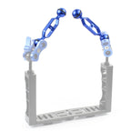 PULUZ 5.0 inch 12.6cm Aluminum Alloy Dual Balls Arm, Ball Diameter: 25mm, 5.0 inch (Red), 5.0 inch (Blue)