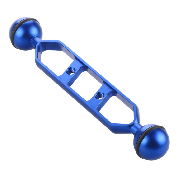 PULUZ 7.0 inch 17.7cm Aluminum Alloy Dual Balls Arm, Ball Diameter: 25mm, 7.0 inch (Blue) 7.0 inch (Blue) Blue