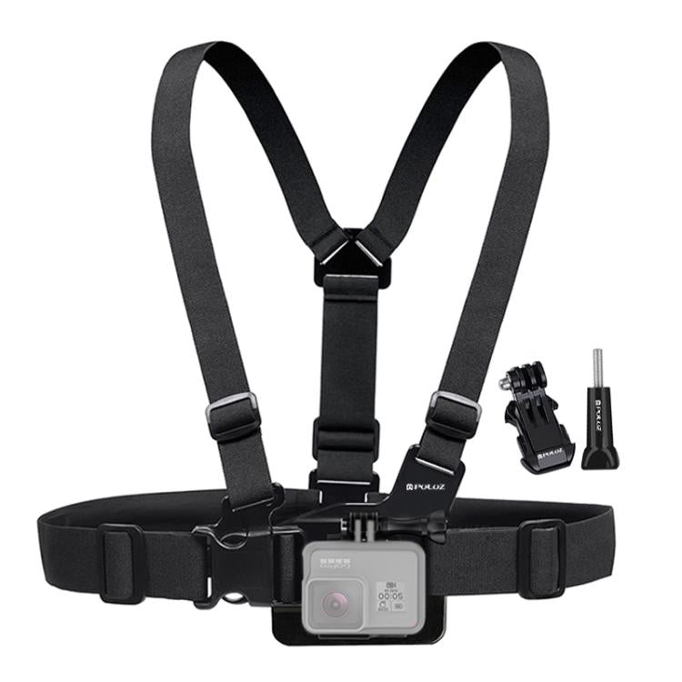 Adjustable Body Mount Belt Chest Strap with J Hook Mount & Long Screw for GoPro, Insta360, DJI and Other Action Cameras, Chest Strap – Durable Build, Easy to Use