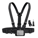 Adjustable Body Mount Belt Chest Strap with J Hook Mount & Long Screw for GoPro, Insta360, DJI and Other Action Cameras, Chest Strap – Durable Build, Easy to Use