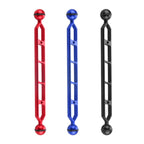 PULUZ 11.0 inch 27.9cm Aluminum Alloy Dual Balls Arm, Ball Diameter: 25mm, 11.0 inch (Black)
