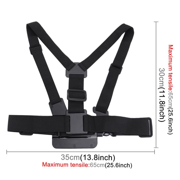 Adjustable Body Mount Belt Chest Strap with J Hook Mount & Long Screw for GoPro, Insta360, DJI and Other Action Cameras, Chest Strap – Durable Build, Easy to Use