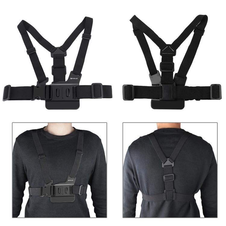 Adjustable Body Mount Belt Chest Strap with J Hook Mount & Long Screw for GoPro, Insta360, DJI and Other Action Cameras, Chest Strap – Durable Build, Easy to Use