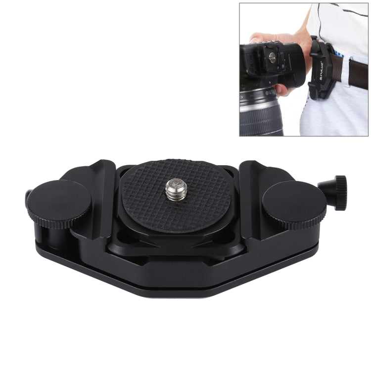 PULUZ Capture Camera Clip CNC Aluminum Alloy Quick Release Clip with Plate Default Title
