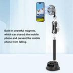 PULUZ Car Suction Cup Arm Mount Phone Tablet Magnetic Holder with Phone Clamp, Car Suction Cup Arm