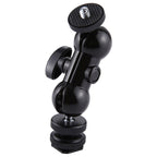 PULUZ Flash Hot Shoe Swivel Ball Head 1/4 inch Tripod Screw Magic Arm with Lock, Magic Arm