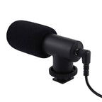 PULUZ 3.5mm Audio Stereo Recording Vlogging Professional Interview Microphone for DSLR & DV Camcorder, Smartphones, Mini Microphone